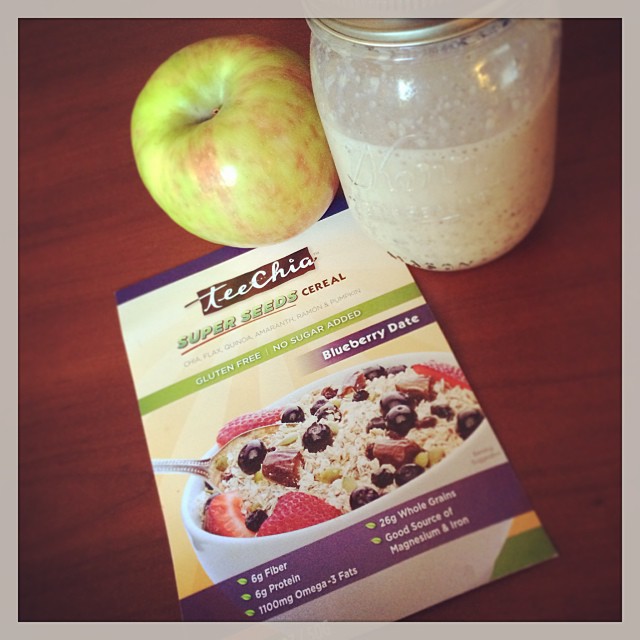 Breakfast of #VeganChampions! Thank you @VeganCuts & #teechia for such a #SuperSeeds start to my day! #delish