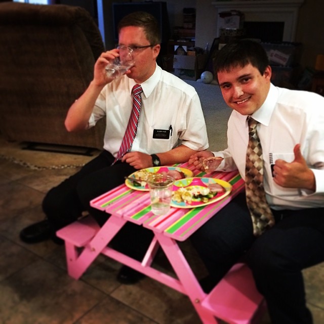 Had the #Missionaries over for #EasterDinner. It was nice.