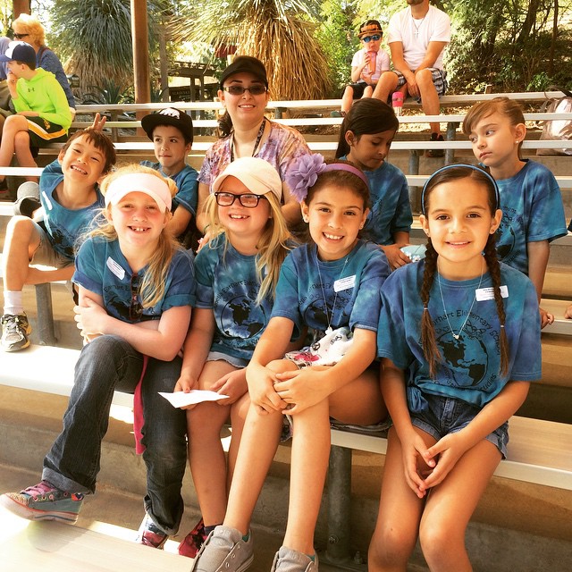 Group Cottoncandy on a field trip day! Getting ready for the wildlife show.